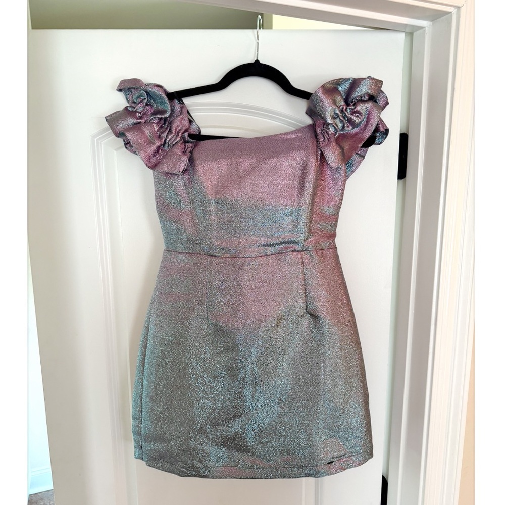 DO+BE Shimmering Pink and Purple Formal Dress